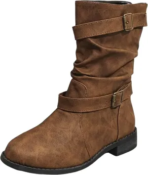 Ankle Boots for Women, Vintage Combat Wedge Ankle Boots Chunky Platform Boots Square Toe Lace Up Zip High Heel Boots