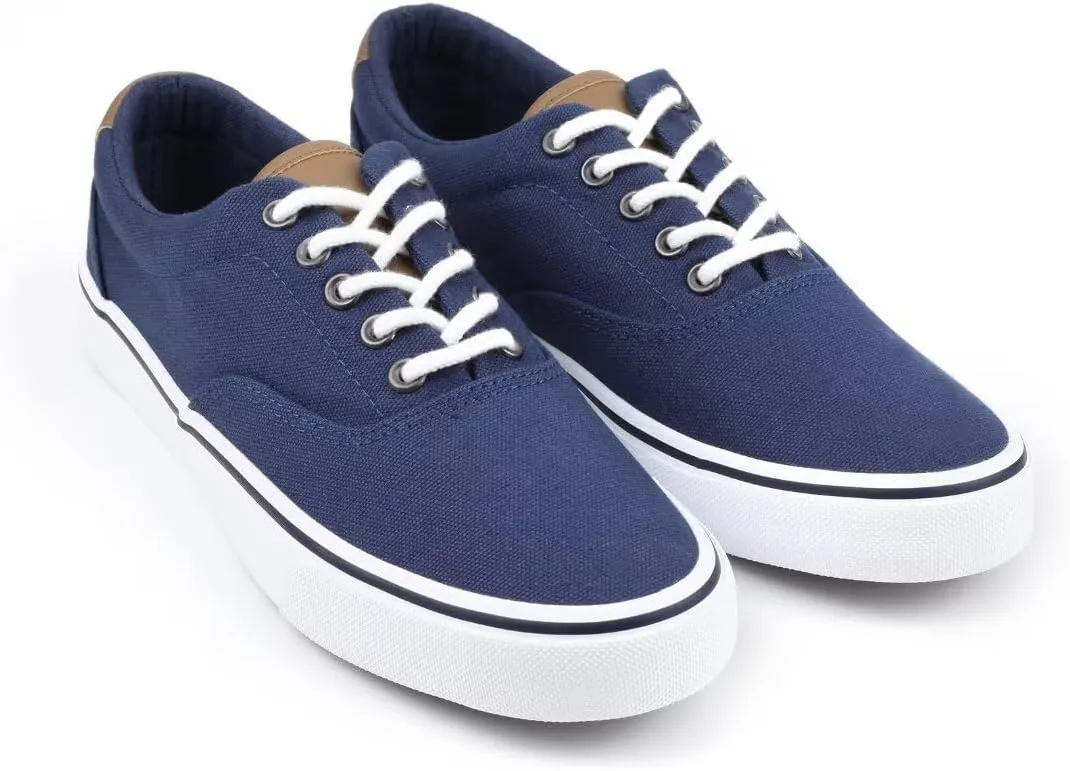 ANTLULU Mens Canvas Shoes Low Top Fashion Sneakers Lace Up Casual Shoes