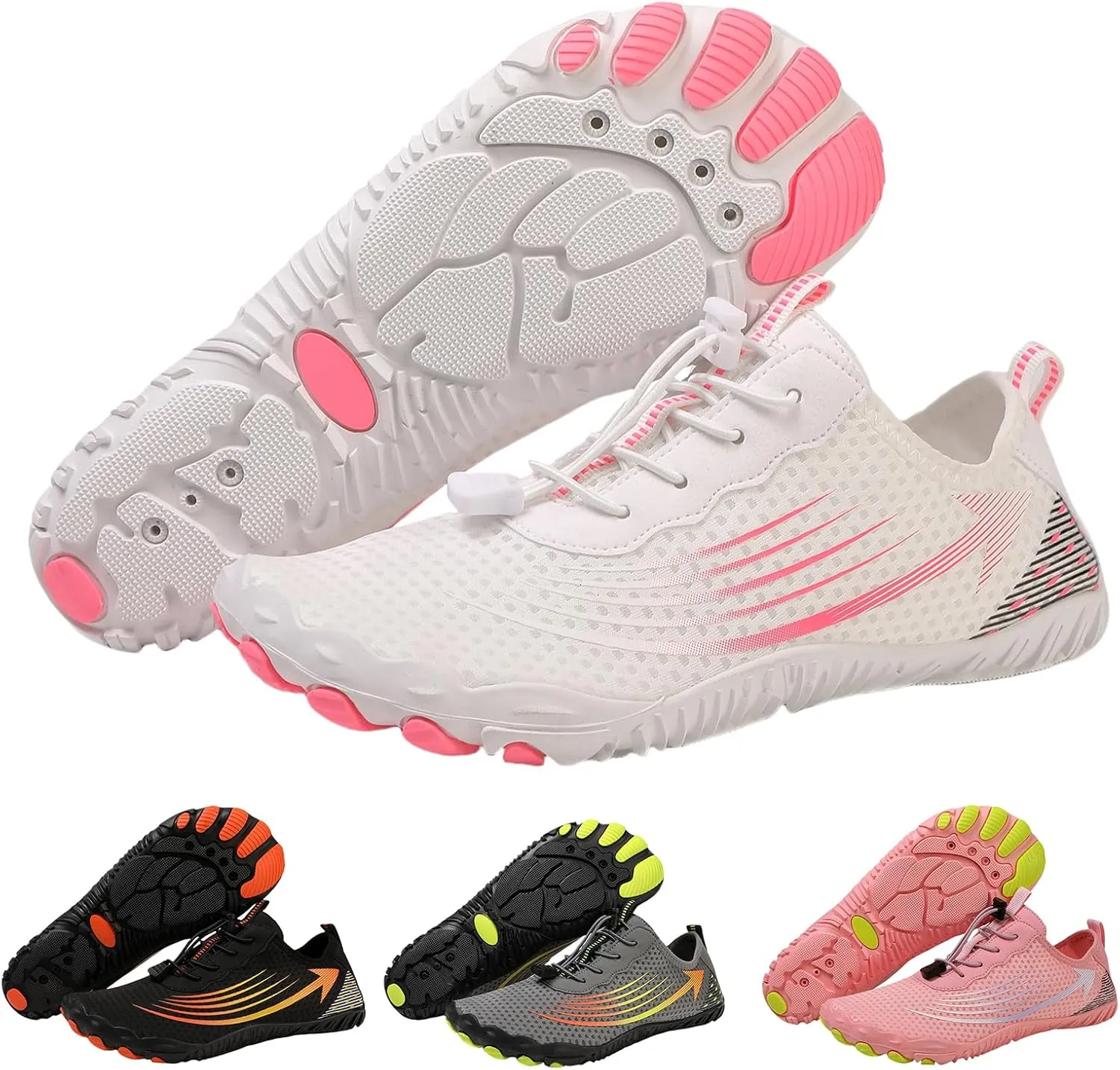 Barefoot Shoes for Women Men Wide Toe Box Healthy & Non-Slip Barefoot Shoes Athletic Footwear Waterproof Hiking Shoe Pro Barefoot Shoe Breathable Quick Dry Sneakers Unisex