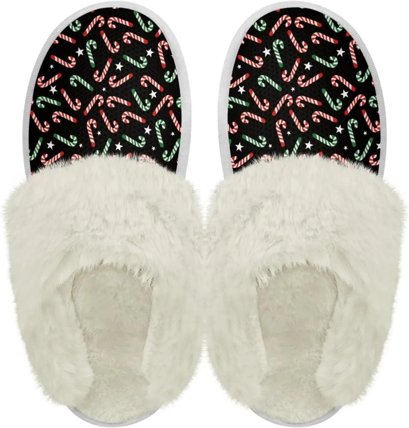Bedroom Slippers Women Fluffy Slippers Plush Slippers Warm Bedroom Slippers Faux Fur Slippers Cozy Indoor Slippers