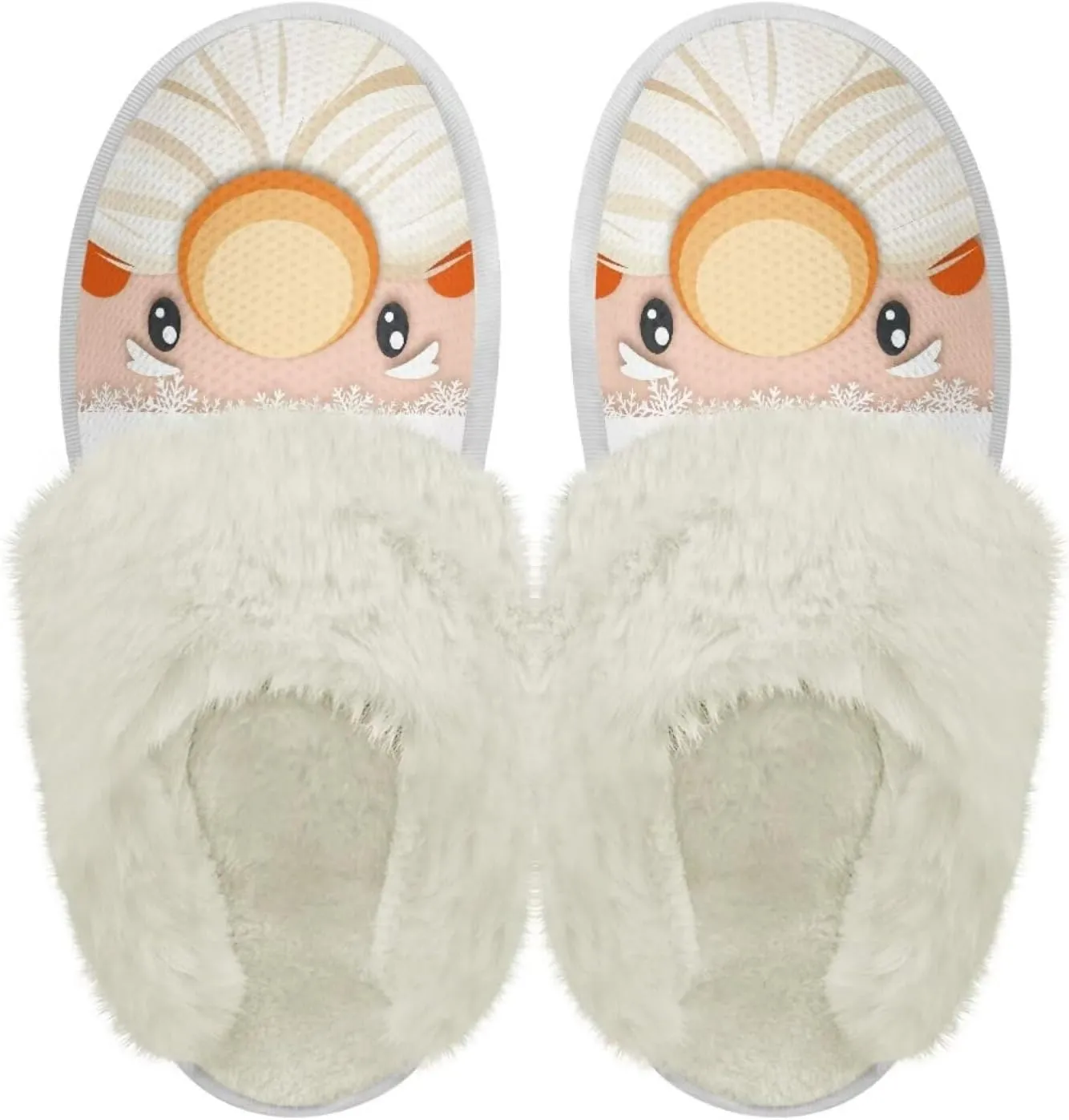 Bedroom Slippers Women Fluffy Slippers Plush Slippers Warm Bedroom Slippers Faux Fur Slippers Cozy Indoor Slippers
