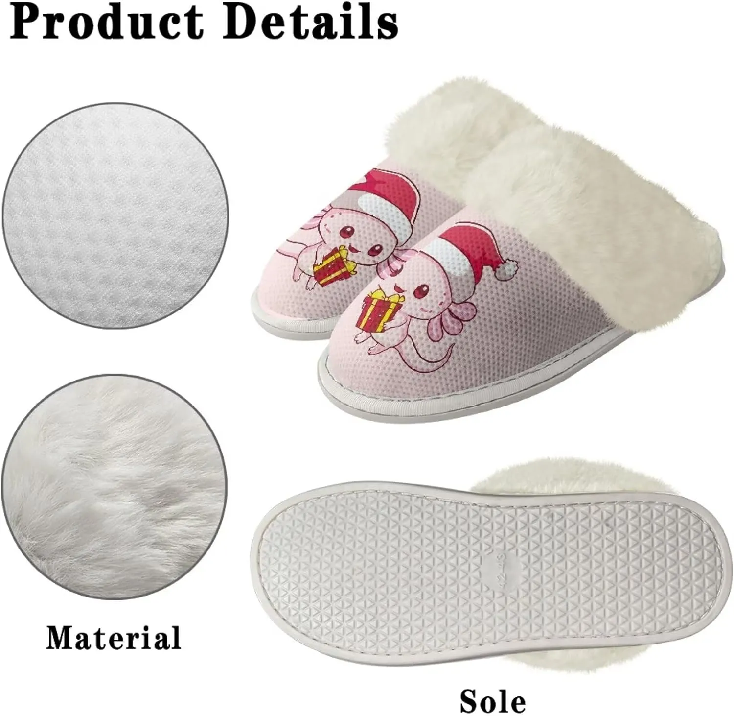 Bedroom Slippers Women Fluffy Slippers Plush Slippers Warm Bedroom Slippers Faux Fur Slippers Cozy Indoor Slippers