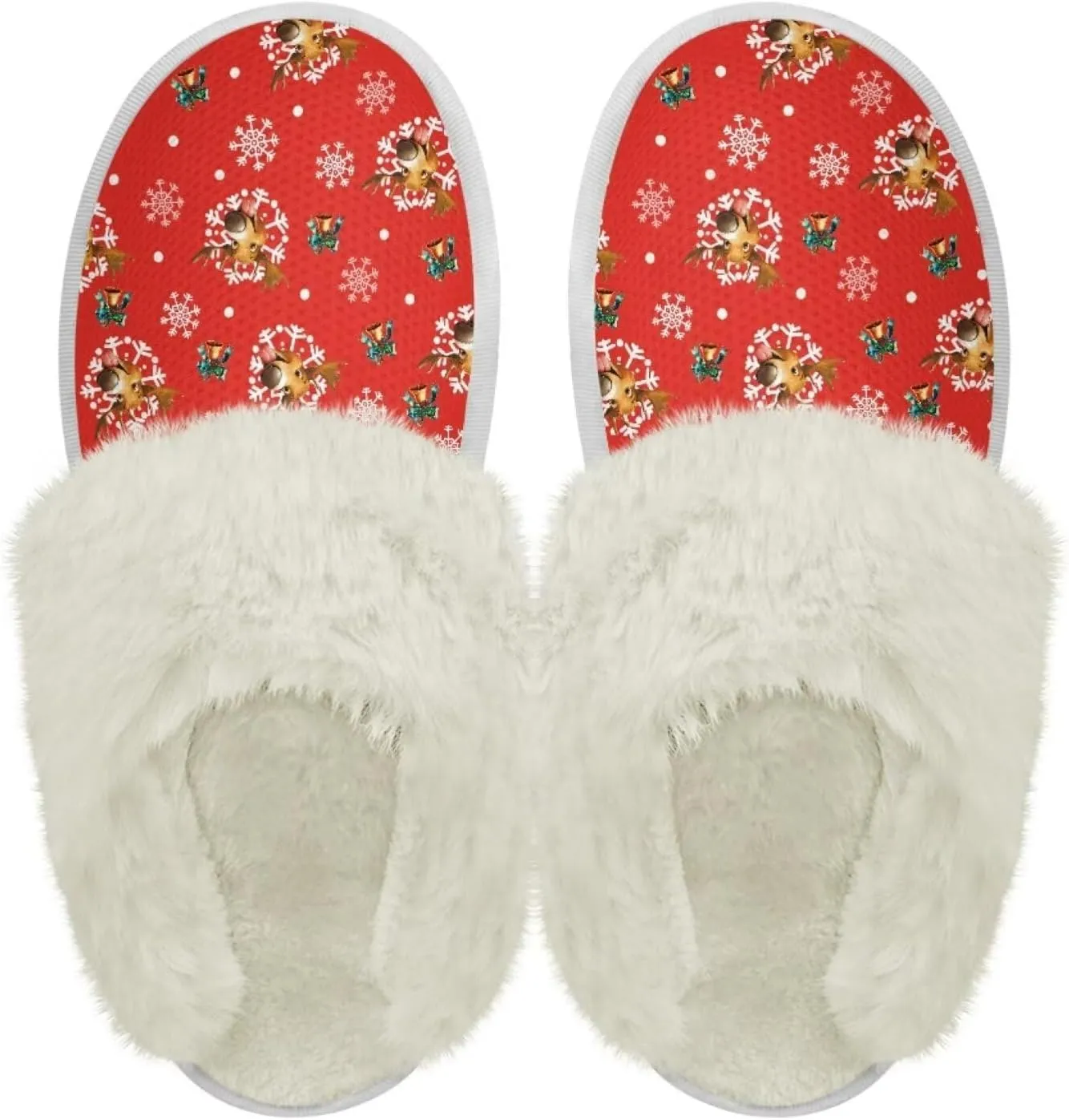Bedroom Slippers Women Fluffy Slippers Plush Slippers Warm Bedroom Slippers Faux Fur Slippers Cozy Indoor Slippers