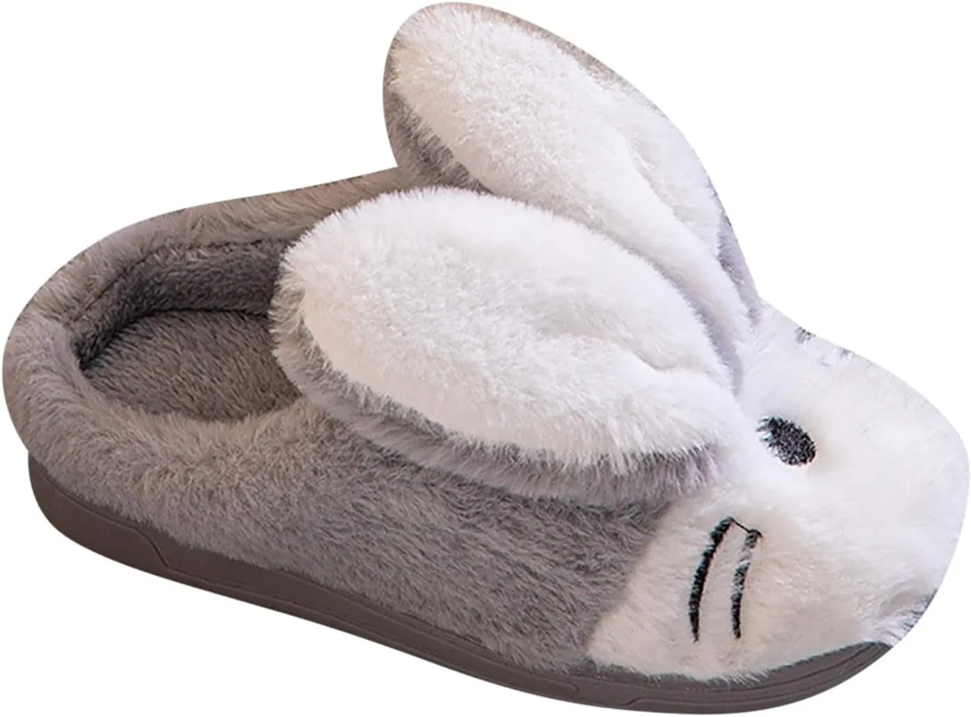 Bunny Slippers for Kids Fuzzy Indoor Outdoor Bedroom House Flat Shoes Baby Girls Boys Winter Plush Furry House Shoes