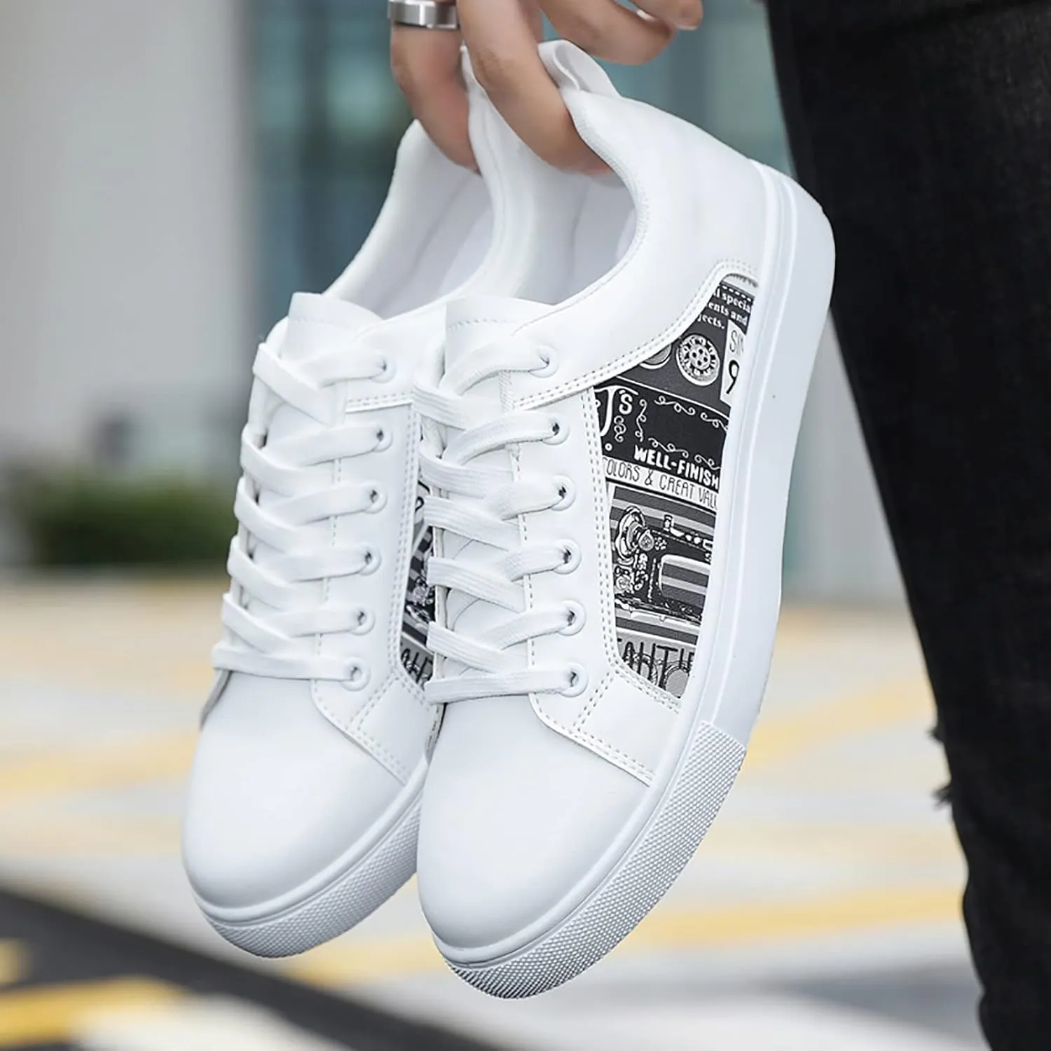 Casual Sneakers for Women Outdoor Trainers Zapatos OrtopéDicos De Mujer para El Trabajo 6 1/2 Wide Width Women Flat Shoes Casual White Sneakers for Women Womens Non Slip Work Shoes Slip Ons