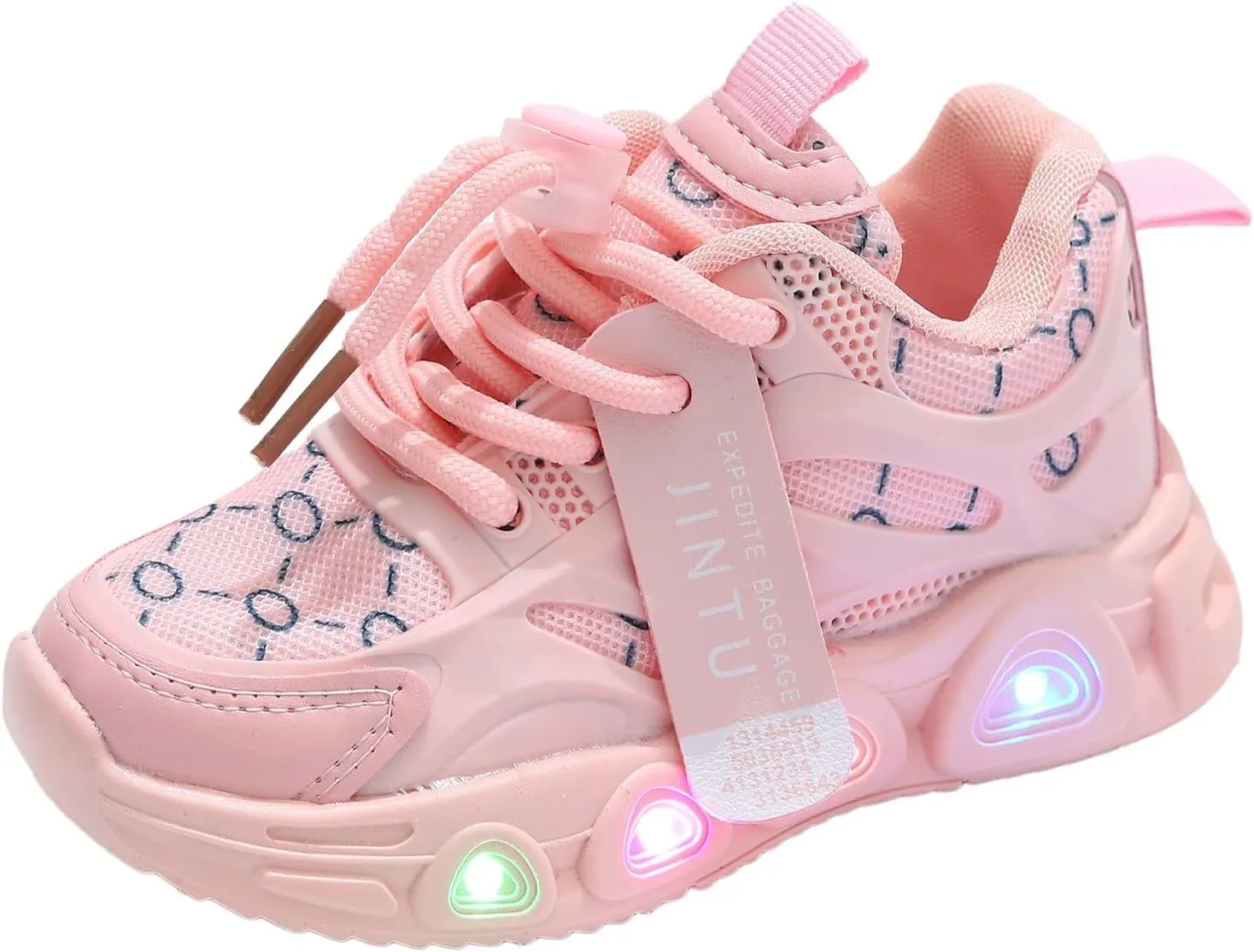 Cathalem Sneakers for Girls Boys, Kids Baby Shoes Sneakers LED Light Up Luminous Bowknot Sneakers Winter Warm Sneakers