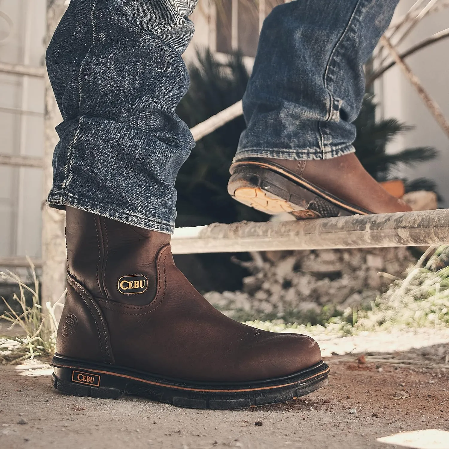 CEBU Men's Comfort Work Boots - 10 Inch