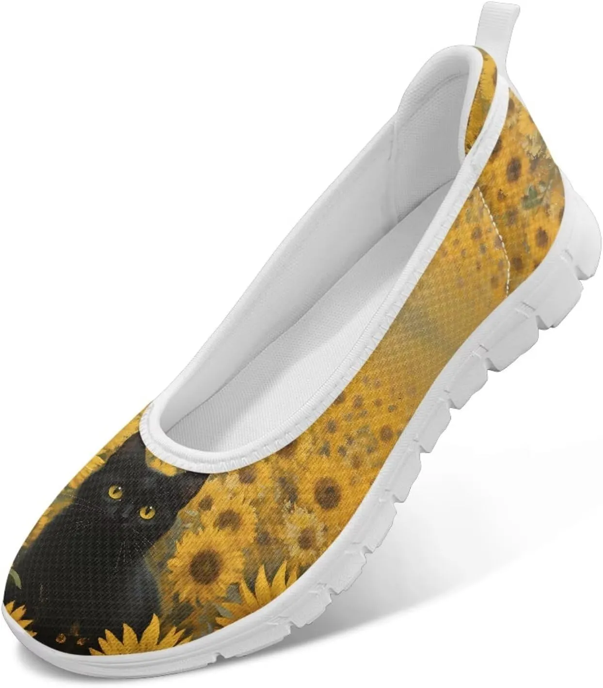 Coloranimal Loafers for Women Slip On Walking Shoes Mesh Flats Womens Loafers Athletic Shoes Comfort Walking Shoes Causal Flats