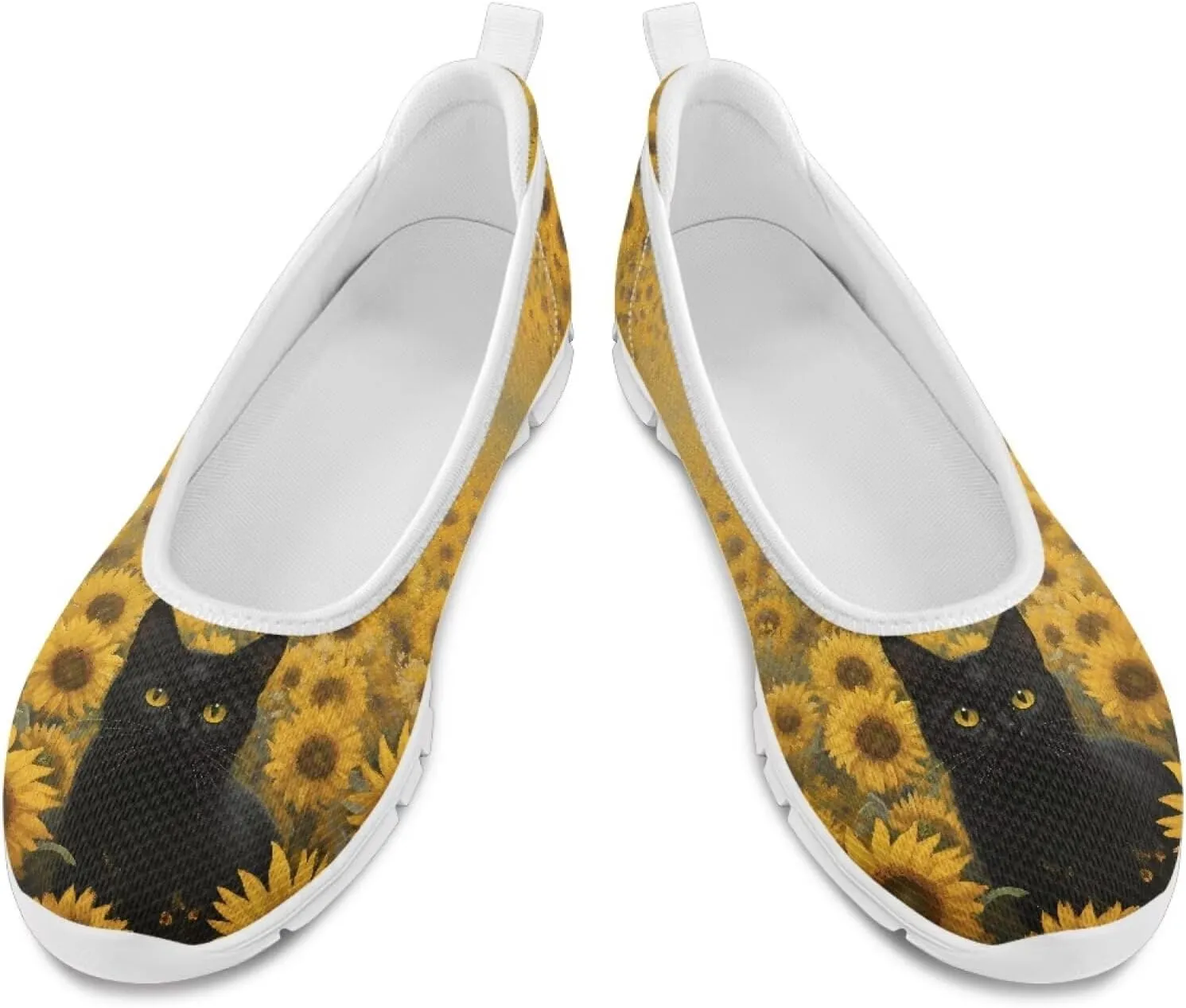 Coloranimal Loafers for Women Slip On Walking Shoes Mesh Flats Womens Loafers Athletic Shoes Comfort Walking Shoes Causal Flats