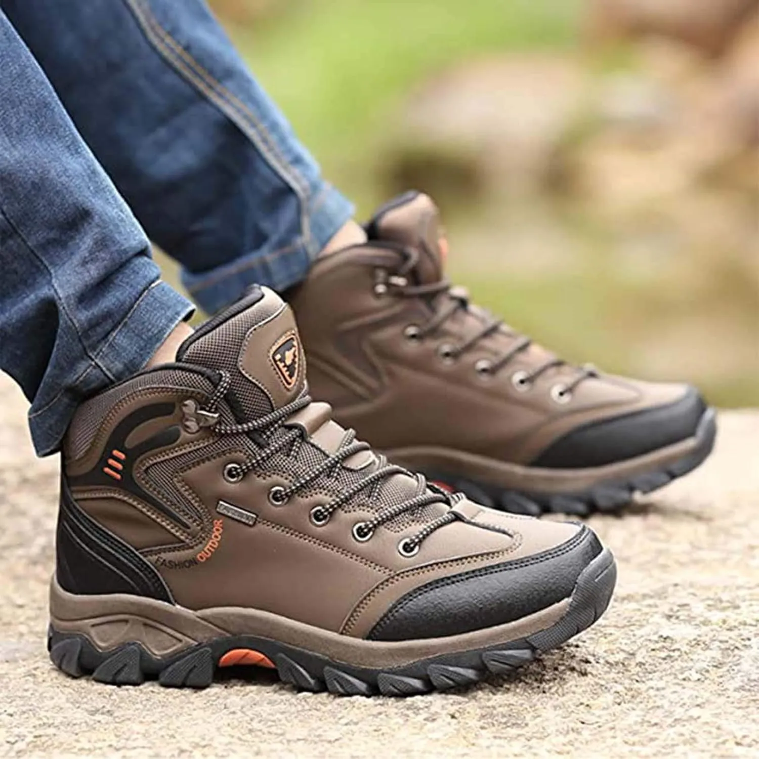 Couple Mesh Breathable Hiking Shoes Outdoor Hiking Climbing Shoes Casual Sneaker for Men
