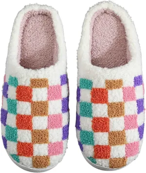 Cute Womens Slippers Memory Foam Cartoon Animal Slippers Winter Warm Fuzzy House Shoes Cozy Fashion Indoor Slippers