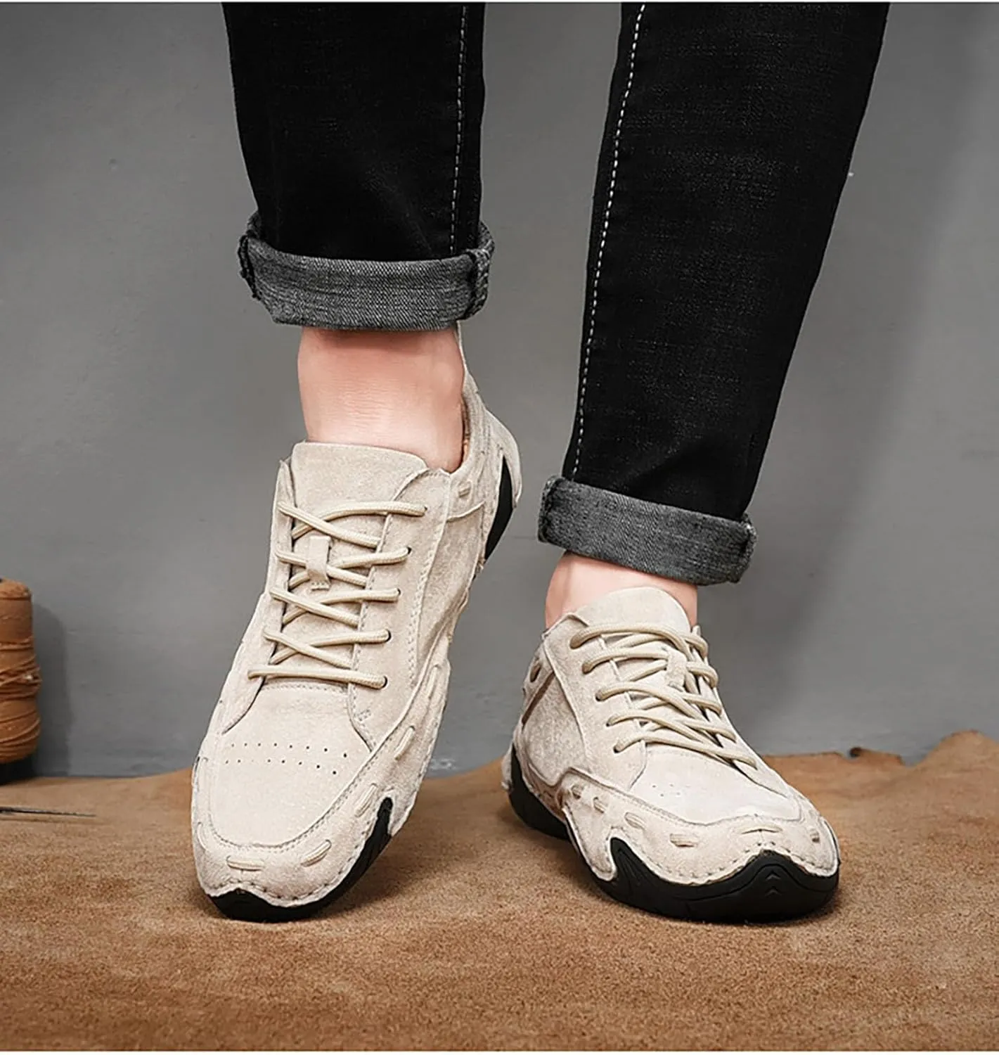 Driving Shoes for Men Casual Slip Ons Mens Fashion Shoes Comfort Handmade Dress Walking Shoes