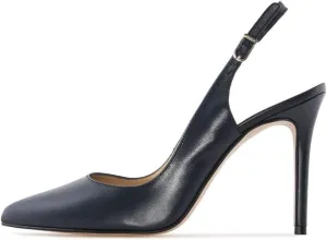 Eldof Women High Heels Pumps | Pointed Toe Slingback Stiletto | 10cm Classic Elegante Court Shoes