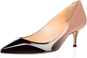 Eldof Women Kitten Heels Pumps | Pointed Toe Stiletto | 6.5cm Classic Court Shoes