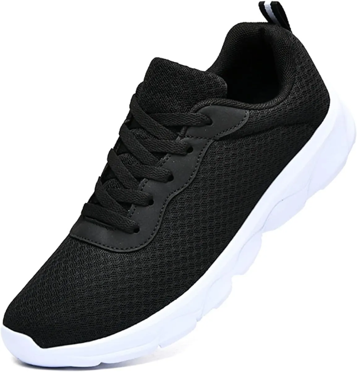 Fashion Four Seasons Shoes Men Mesh Breathable Lace Up Flat Lightweight Solid Color Mens Chukka Sneaker