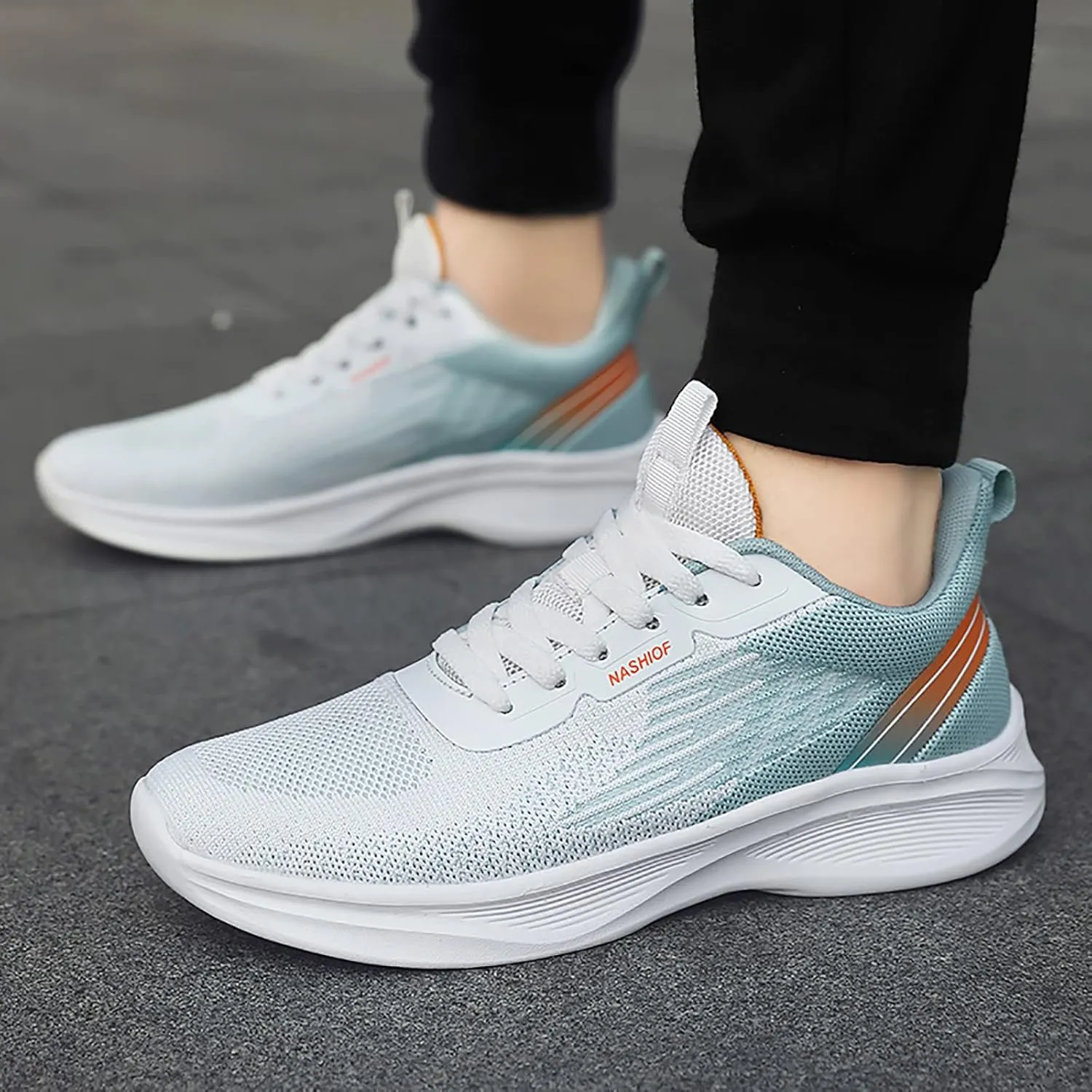 Fashion Men Mesh Mountaineering Casual Sport Shoes Lace Up Solid Color Running Breathable Classic Men Leather Sneaker