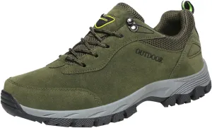 Fashion Summer and Men Hiking Shoes Solid Color Lace Up Flat Bottom Comfortable Non Slip Mens Sneaker Boots
