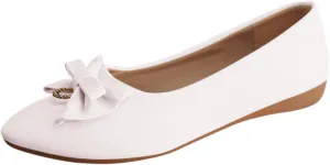Flat Shoes for Women Pointed Toe Flats Slip On Loafers Leather Flats Ballet Flats Shoes for Work Office Business