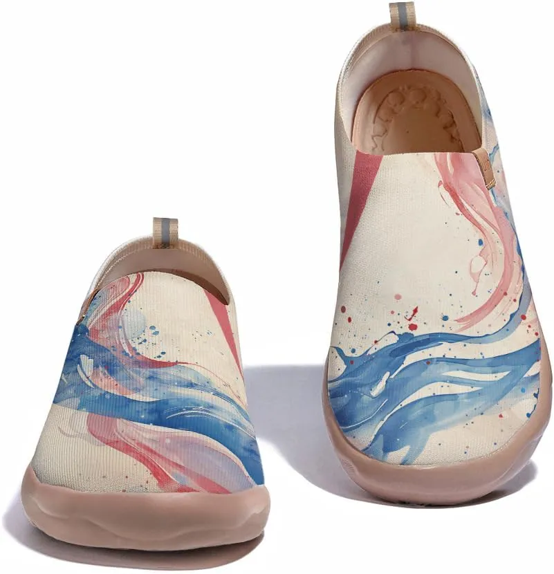 Flats Shoes for Men Art Painted Slip Ons Loafers Lightweight Walking Travel Sneakers
