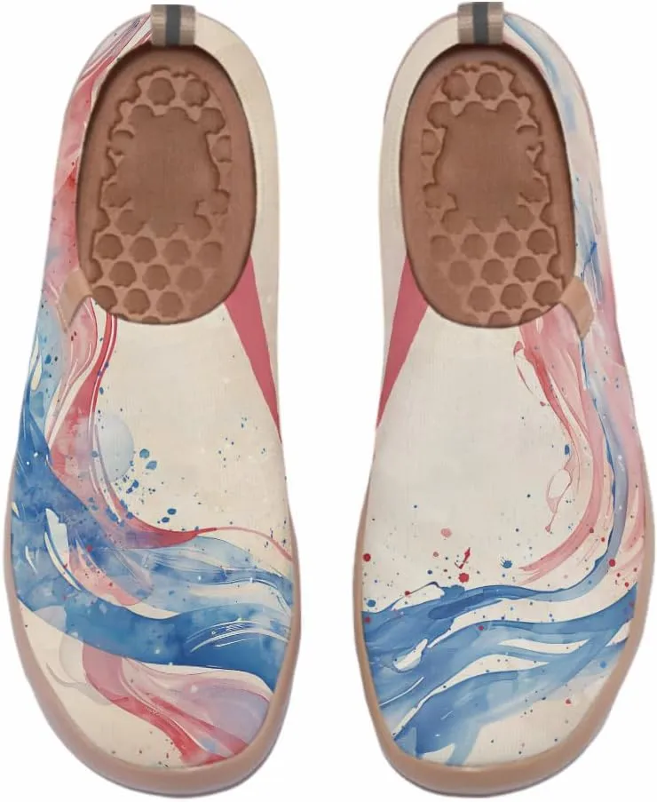 Flats Shoes for Men Art Painted Slip Ons Loafers Lightweight Walking Travel Sneakers