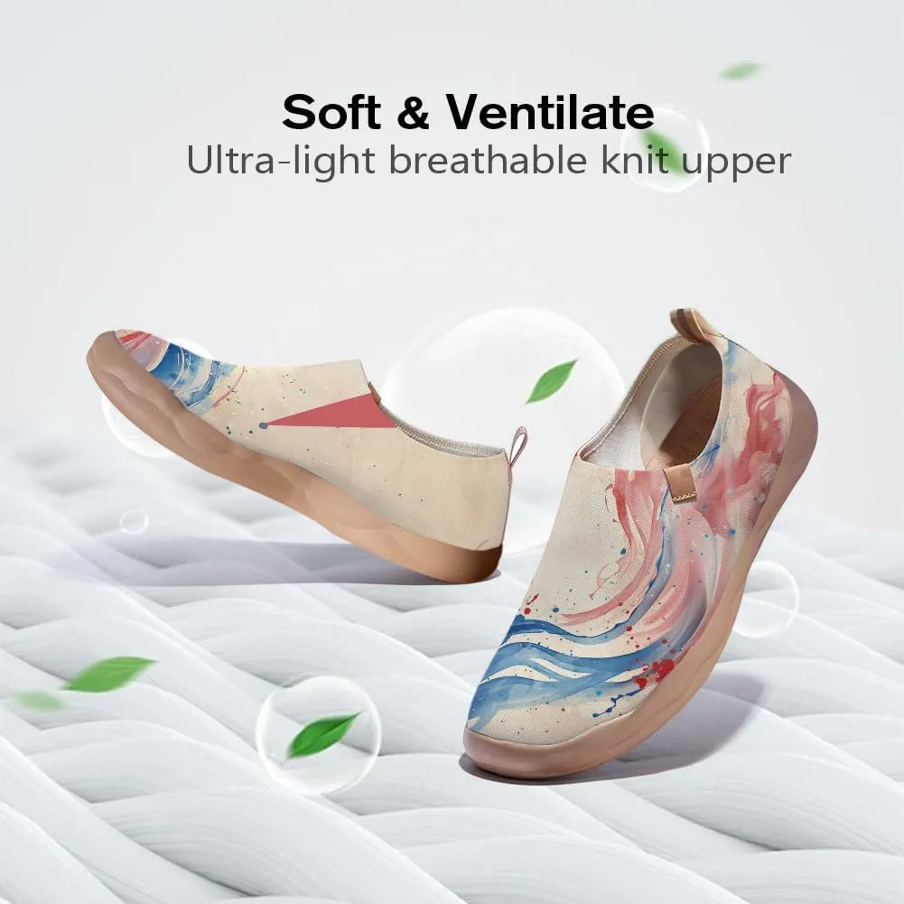 Flats Shoes for Men Art Painted Slip Ons Loafers Lightweight Walking Travel Sneakers