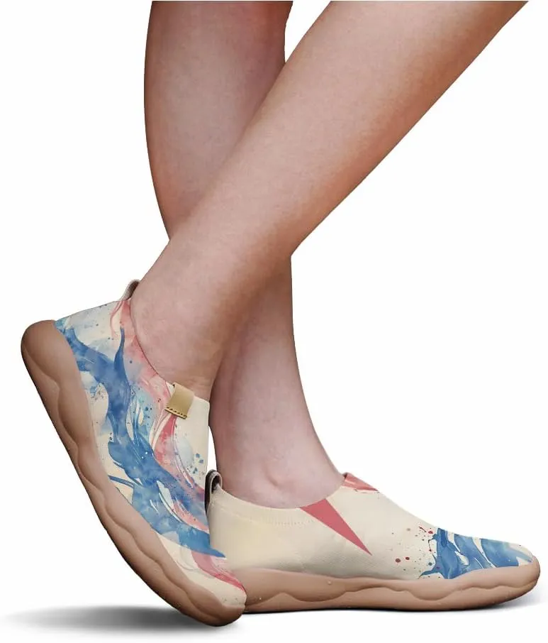 Flats Shoes for Men Art Painted Slip Ons Loafers Lightweight Walking Travel Sneakers