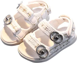 Girl Sandals Cute Flat Strap Sandal Summer Spring Beach Shoes Lightweight Boho Footwear