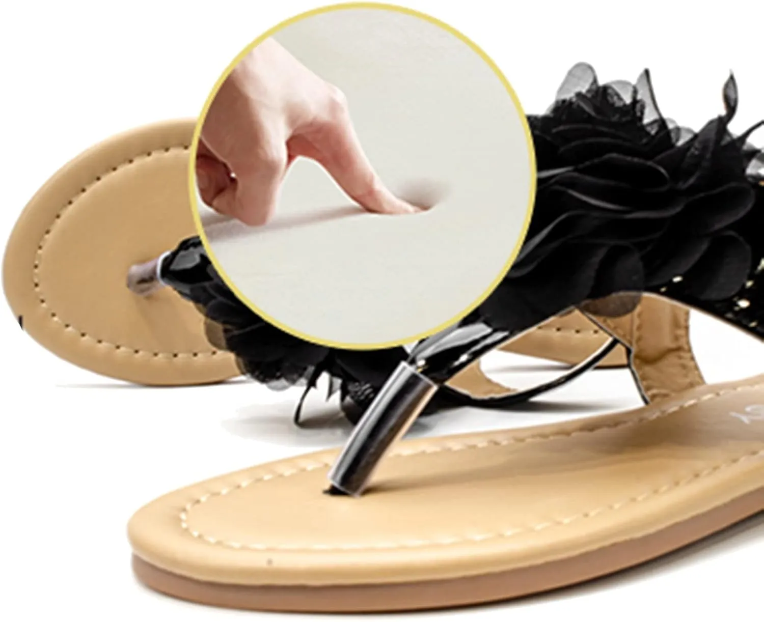 Girls Flip Flop Sandals Open Toe Cute Flat Thong Sandals Summer Outdoor Beach Shoes Toddler/Little (Black, 10 Toddler)