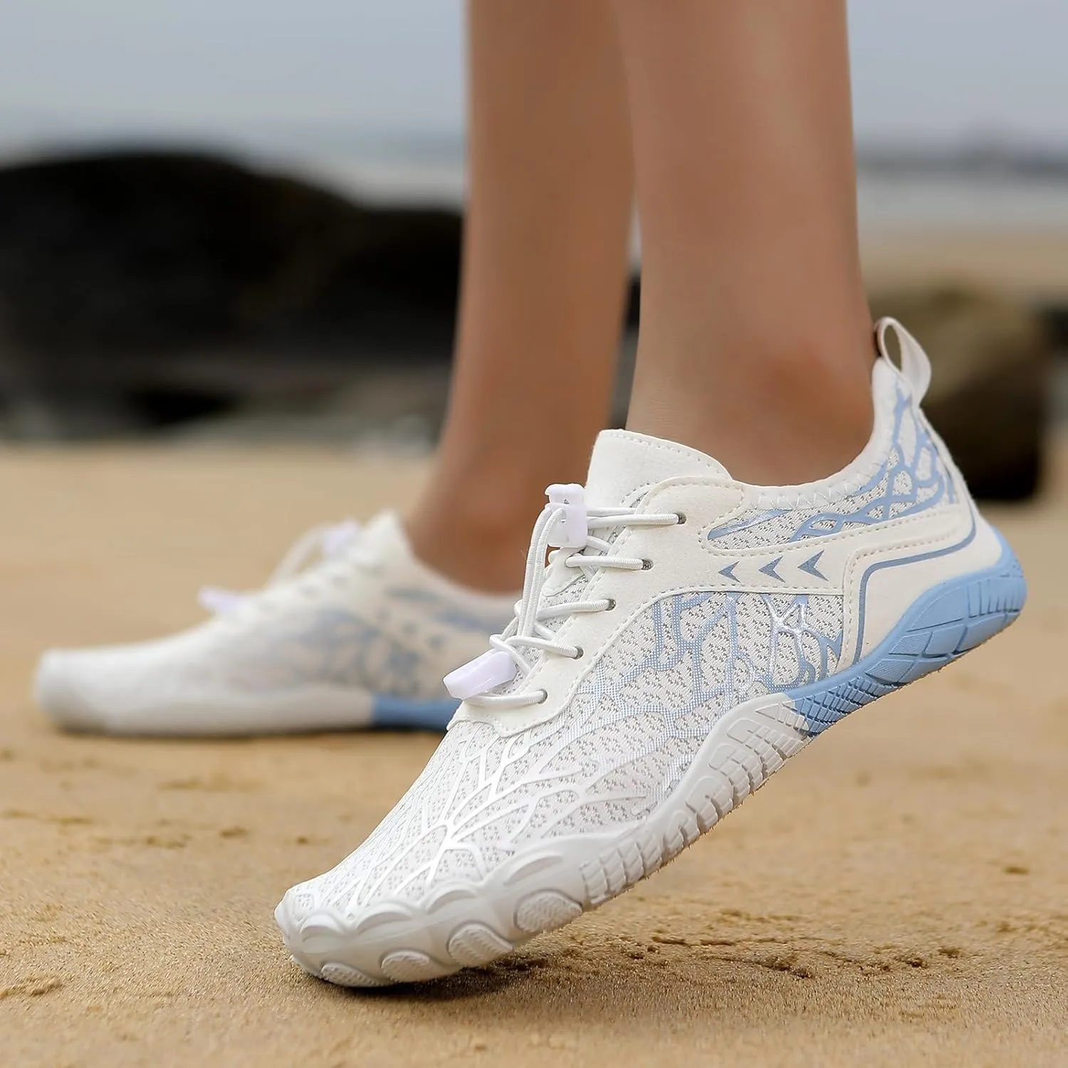 Grounded Barefoot Footwear for Women Men Pro Barefoot Shoes Hike Walking Quick-Dry Aqua Slip-on Sneaker Wide Toe Water Shoe Lightweight Breathable Shoes Waterproof Trail Running Healthy Sneaker