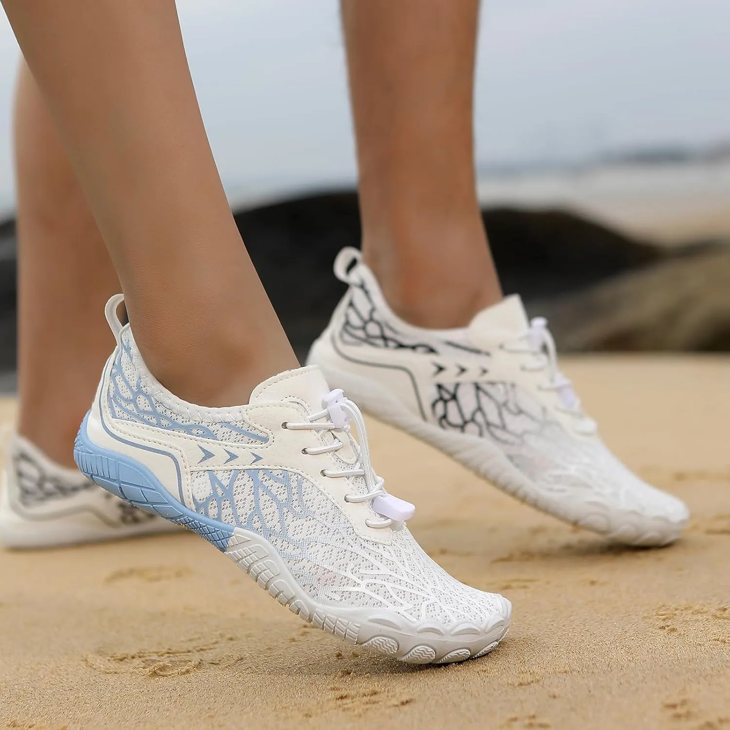 Grounded Barefoot Footwear for Women Men Pro Barefoot Shoes Hike Walking Quick-Dry Aqua Slip-on Sneaker Wide Toe Water Shoe Lightweight Breathable Shoes Waterproof Trail Running Healthy Sneaker