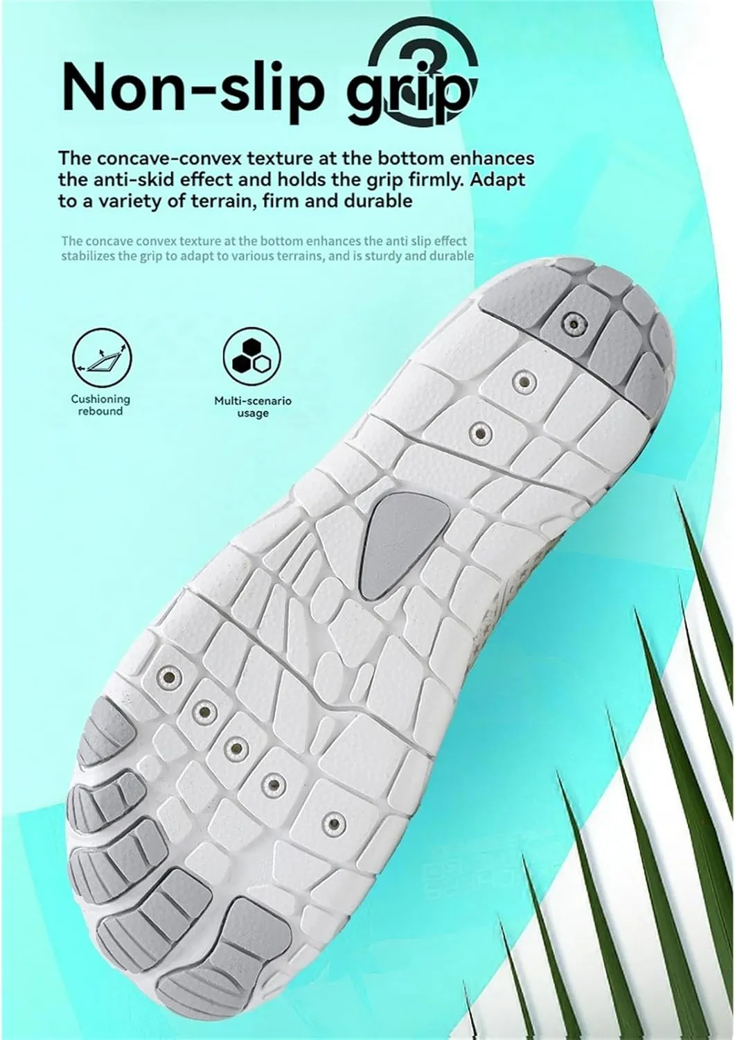 Grounded Footwear for Women Men Hiking Barefoot Shoes Non-Slip Sneakers Water Resistant Casual Lightweight Comfortable Gym Athletic Shoe Outdoor Swimming Beach Watershoes Soft Running&Walking Sneaker