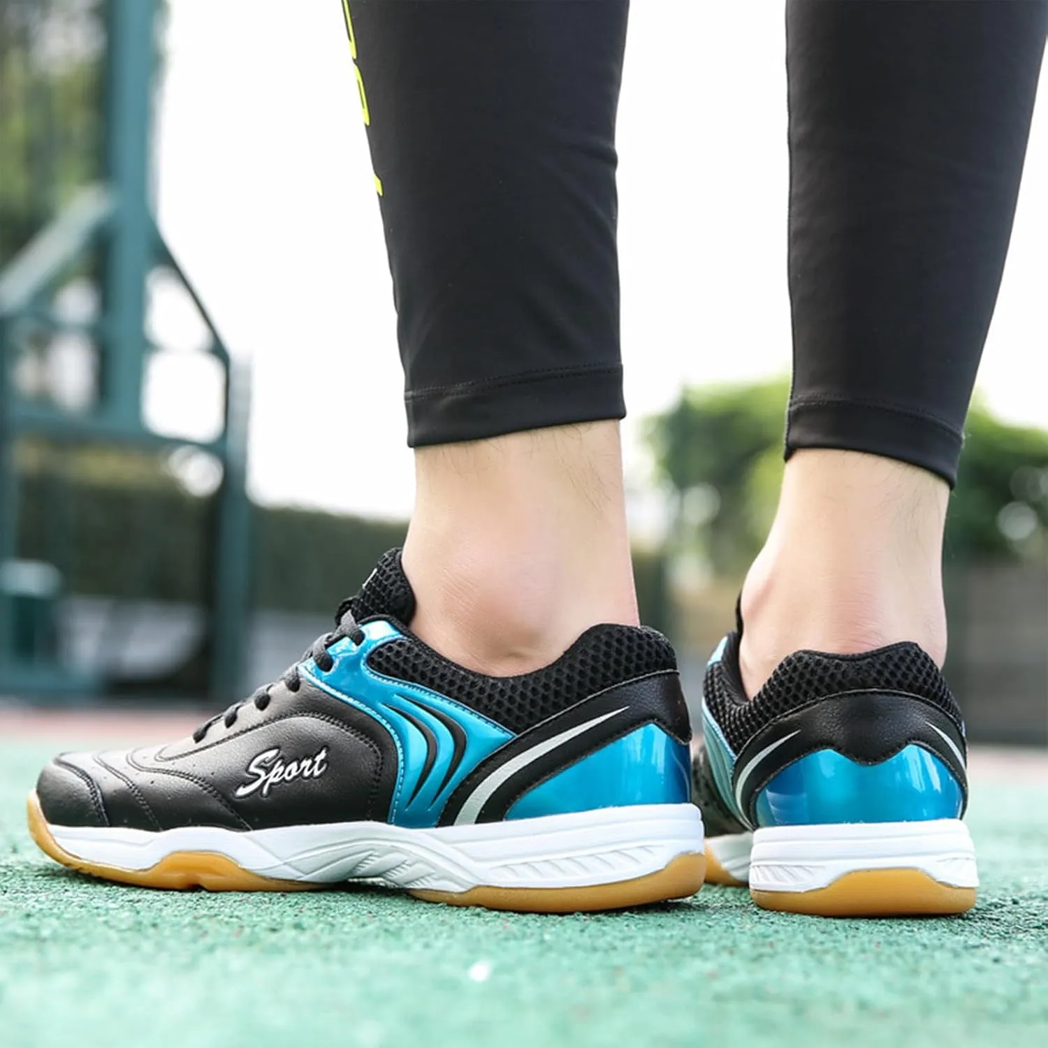 Indoor Court Shoes for Tennis Mens Comfortable Badminton Sneakers Breathable Adults Pickleball Training