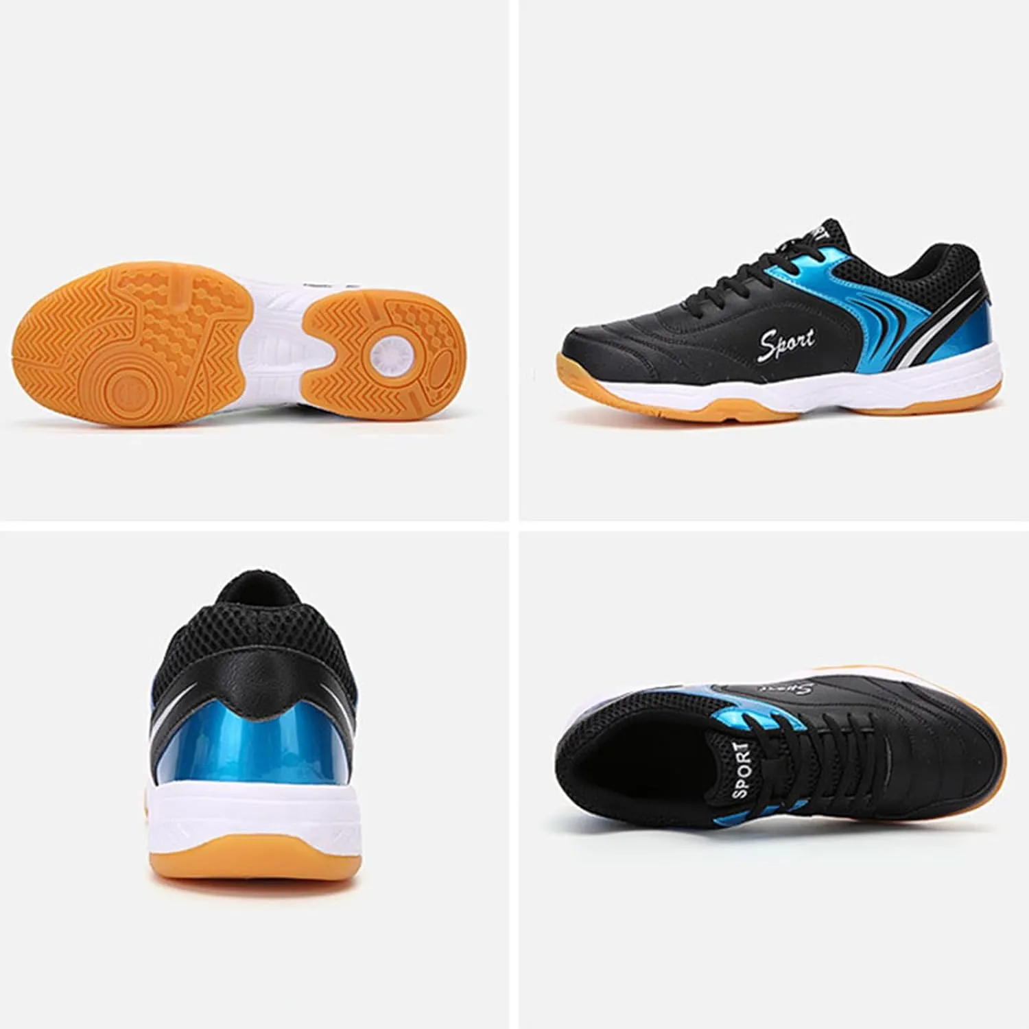 Indoor Court Shoes for Tennis Mens Comfortable Badminton Sneakers Breathable Adults Pickleball Training