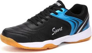 Indoor Court Shoes for Tennis Mens Comfortable Badminton Sneakers Breathable Adults Pickleball Training