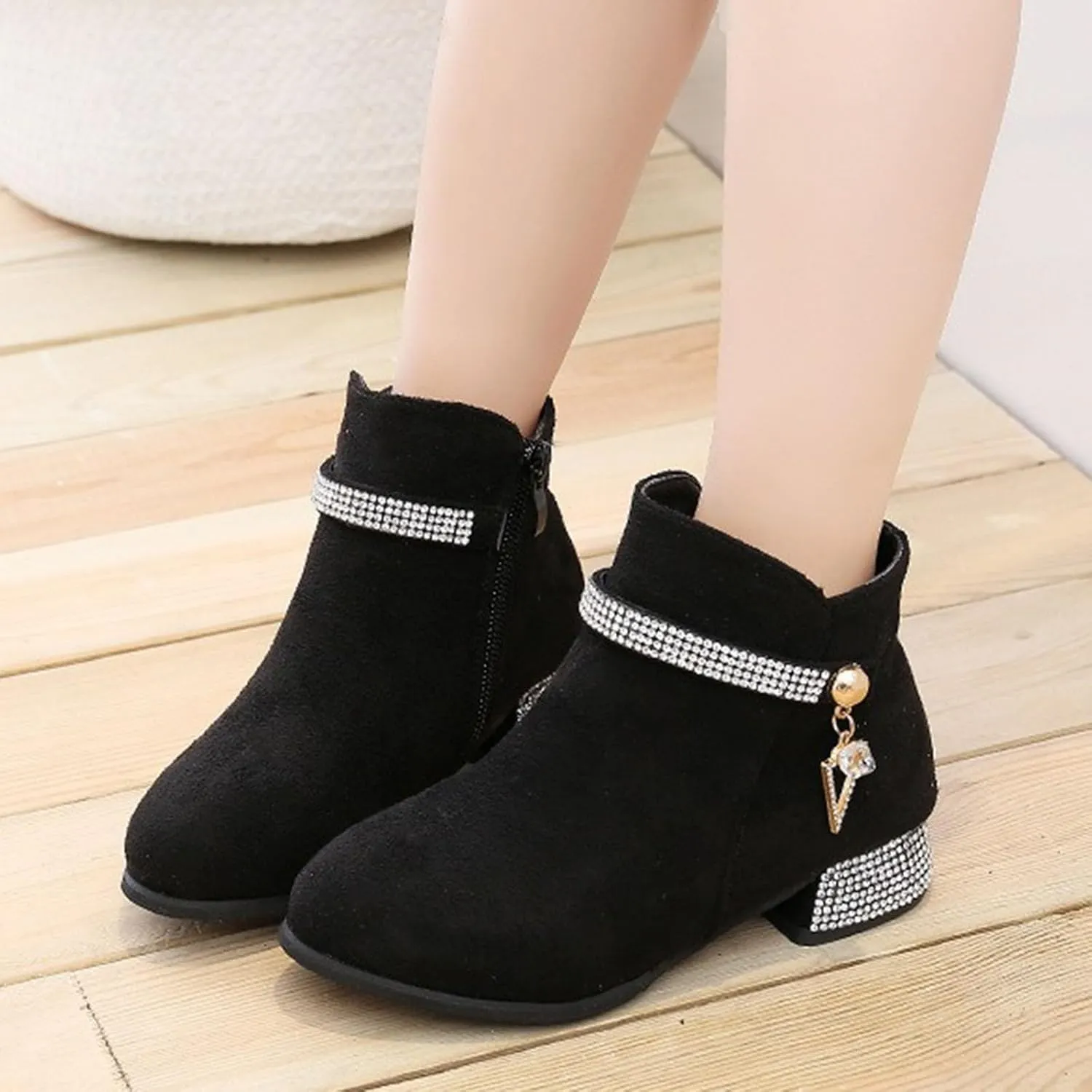 Kids Ankle Boots Kids Little Big Girls Boots Lace-Up/Zipper Outdoor Ankle Shoes Ankle Boots Toddler Winter boots
