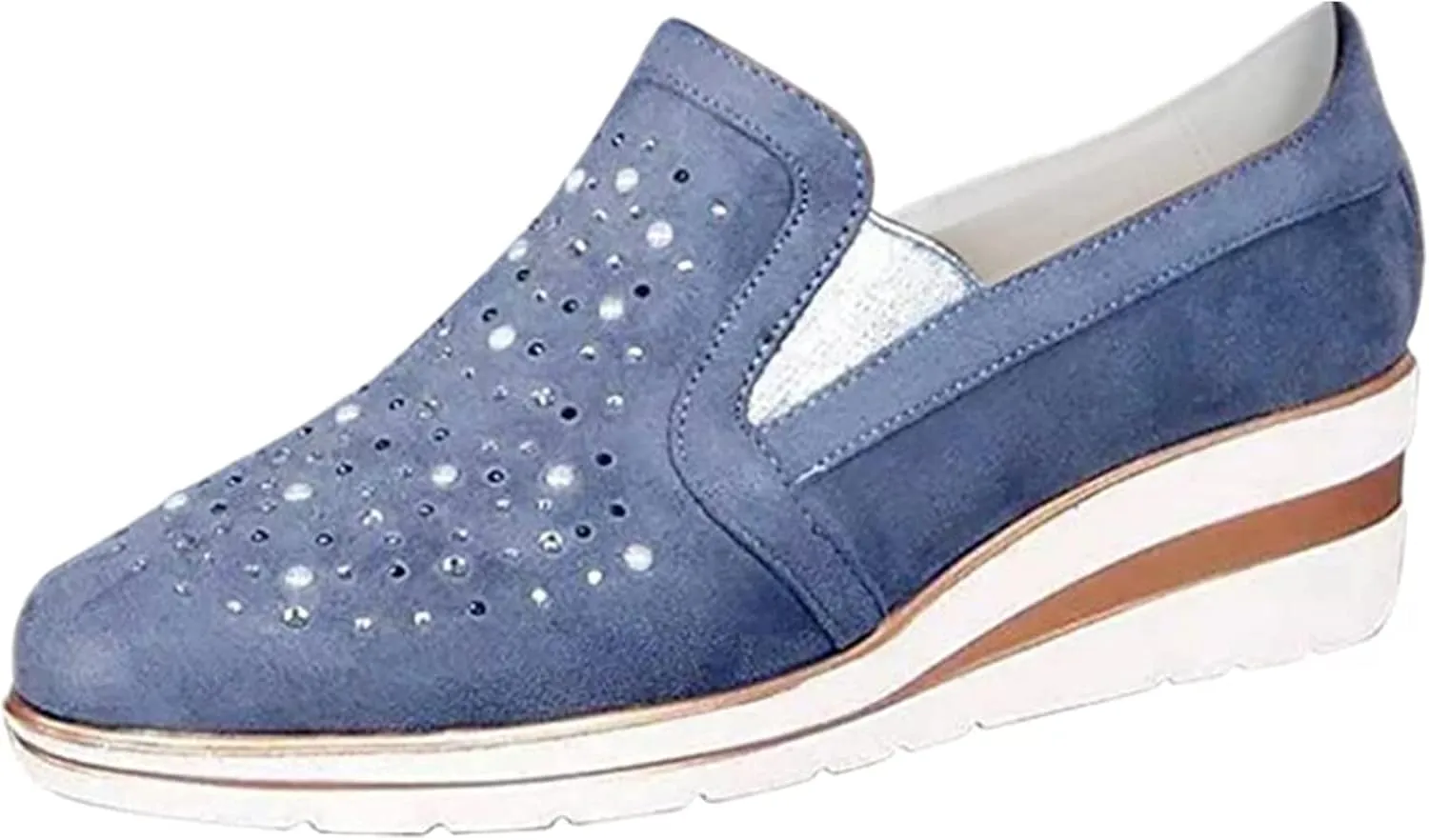 Ladmiple Sneakers For Women Comfortable Shoes Slip On Platform Shoes Fashion Dressy Casual Summer Walking Flats Loafers