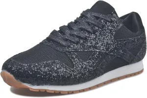 Ladmiple Sneakers For Women Walking Shoes Wide Width Rhinestone Sneakers Slip On Dressy Summer Glitter Sparkly Loafers