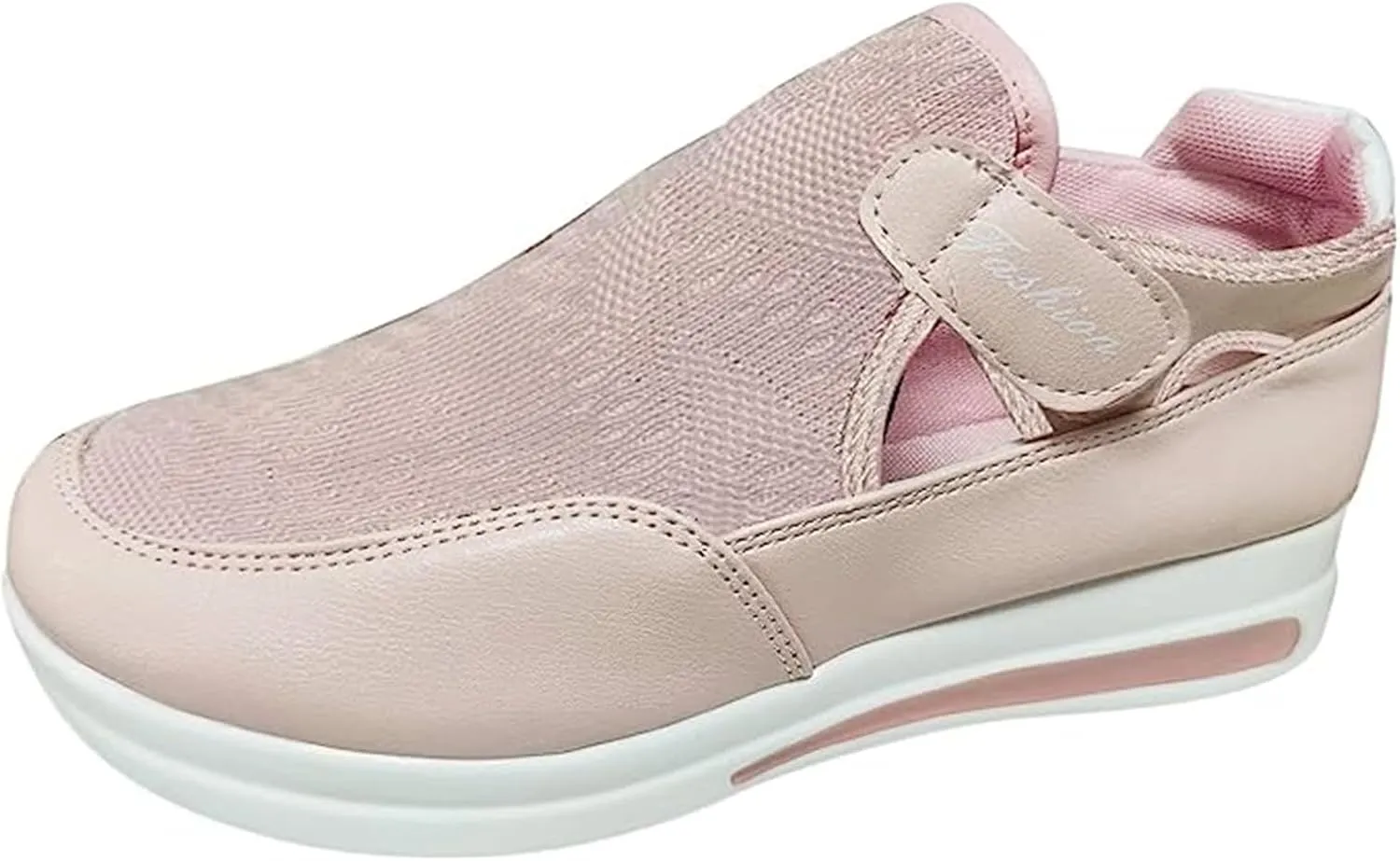 Ladmiple Sneakers For Women Walking Shoes Wide Width Slip on Glitter Shoes Fashion Sparkly Dressy Summer Flats Loafers
