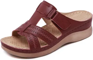 Lausiuoe Comfortable Orthopedic Sandals For Women Dressy Summer Walking Orthotic Flip Flops For Flat Feet with Arch Support