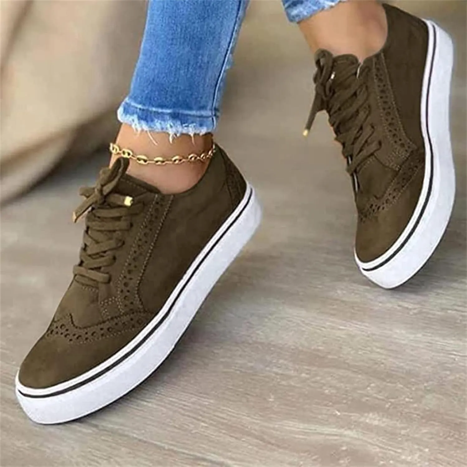 Lausiuoe Shoes For Women Dressy Comfortable Casual Fashion Sneakers Walking Classic Lightweight Slip On Canvas Flat Loafers