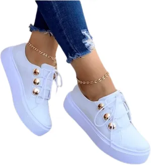 Lausiuoe Shoes For Women Sneakers Trendy Fashion Slip On Canvas Loafers Casual Lightweight Comfort Flat Walking Shoes