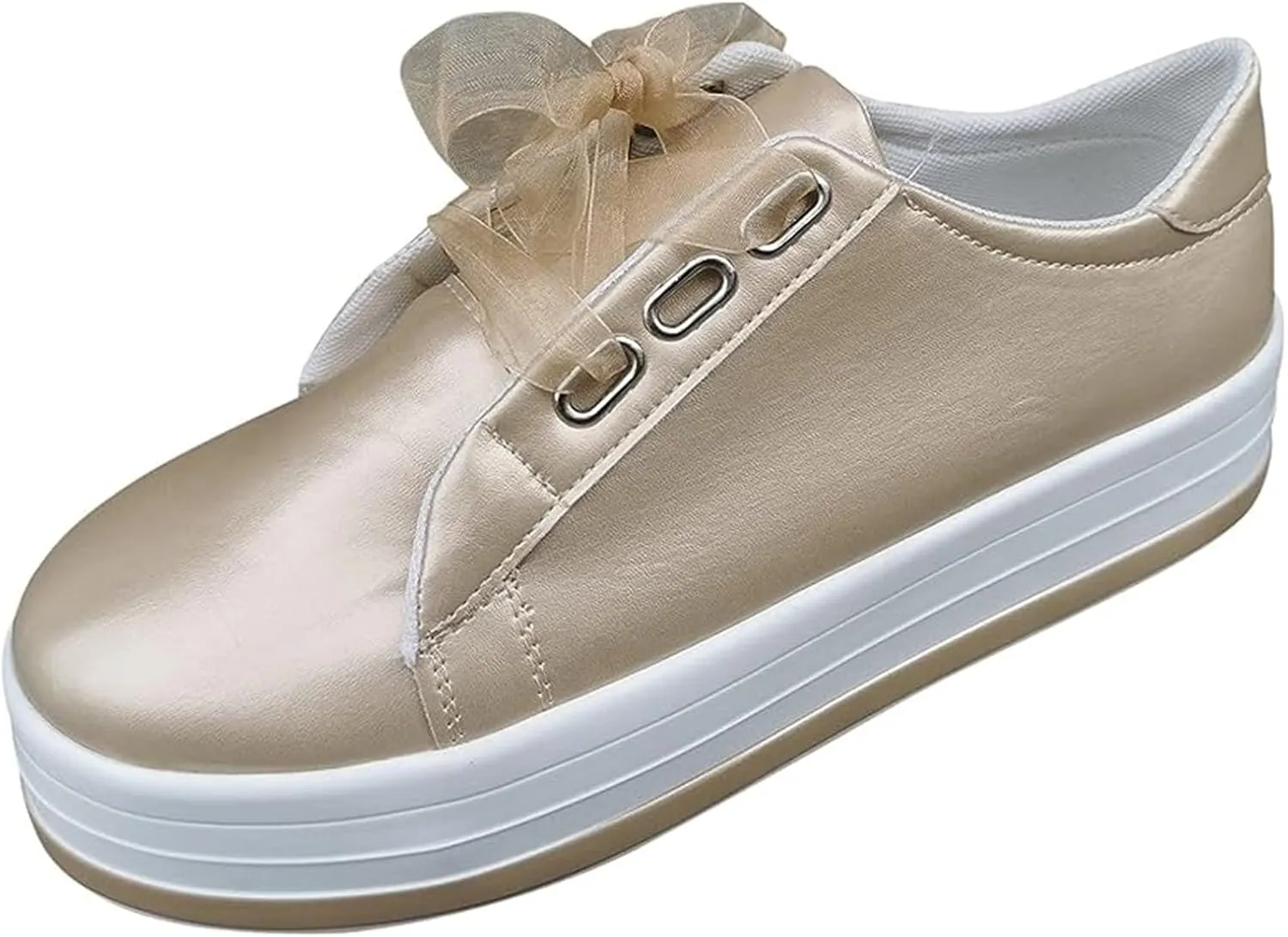 Lausiuoe Shoes For Women Sneakers White Women Comfortable Casual Fashion Sneakers Walking Shoes Classic Fall Lightweight Soft Breathable Slip On Low Top Canvas Flat Loafers