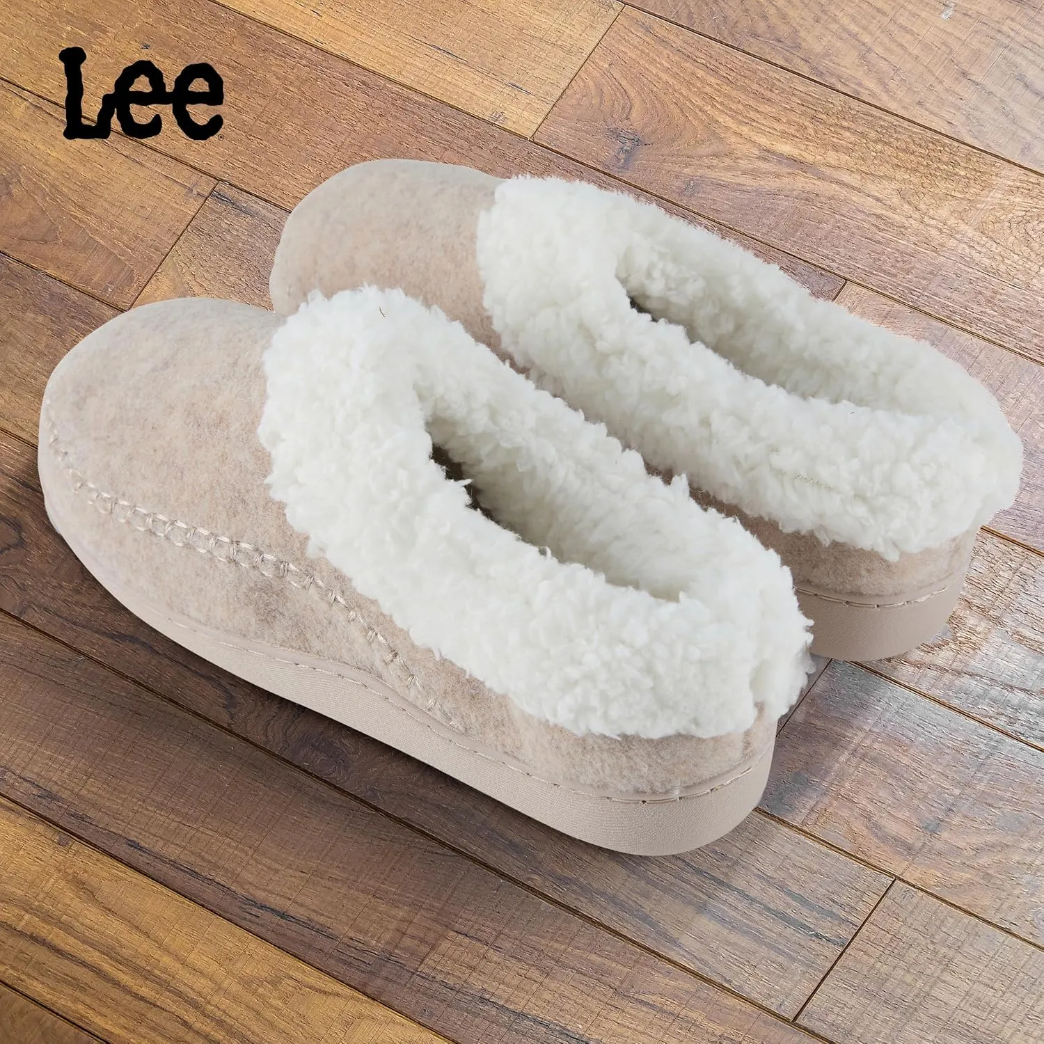 Lee Womens Slippers Gifts for Women Cozy House Slippers for women moccasins Fur Sherpa Indoor Outdoor