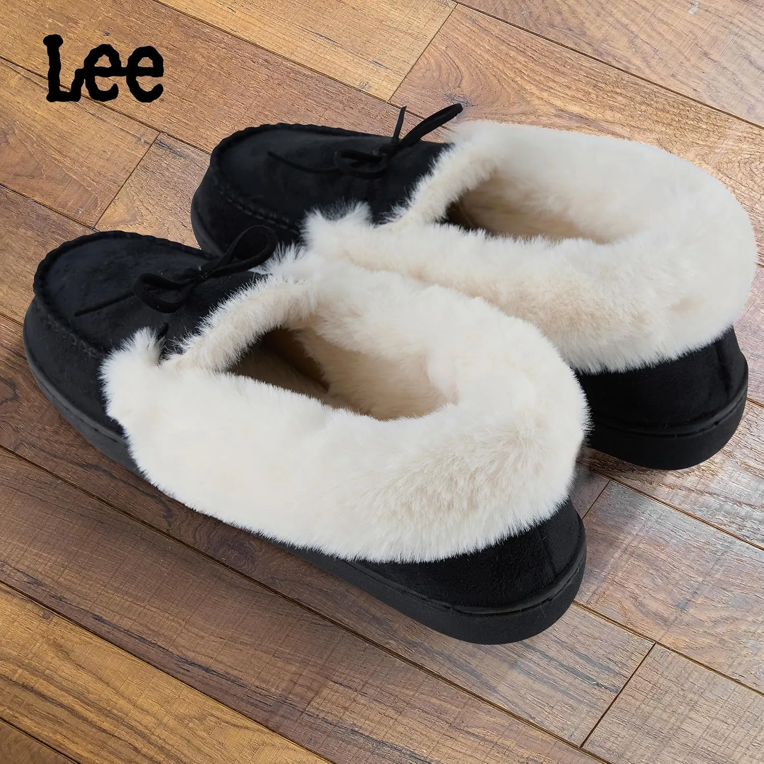 Lee Womens Slippers Gifts for Women Cozy House Slippers for women moccasins Fur Sherpa Indoor Outdoor