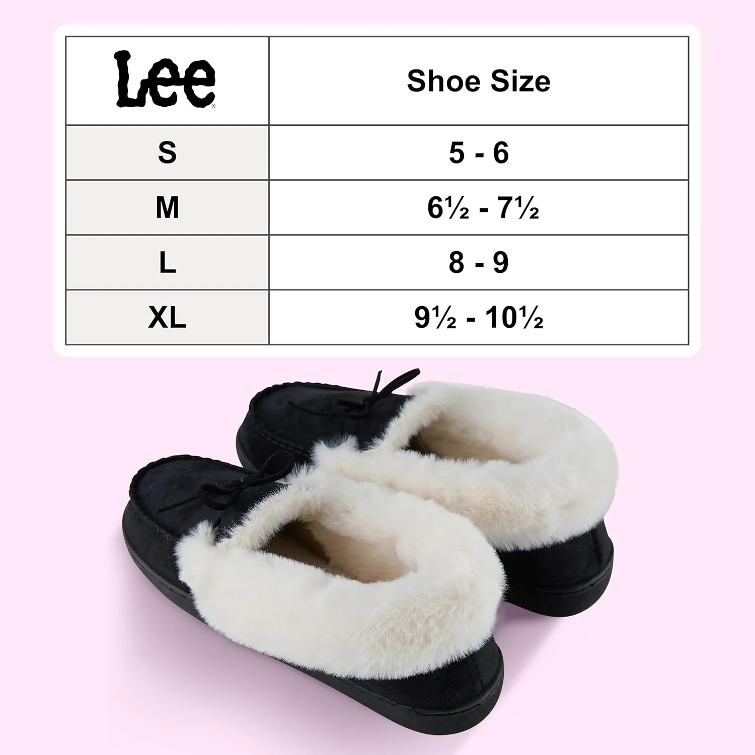 Lee Womens Slippers Gifts for Women Cozy House Slippers for women moccasins Fur Sherpa Indoor Outdoor