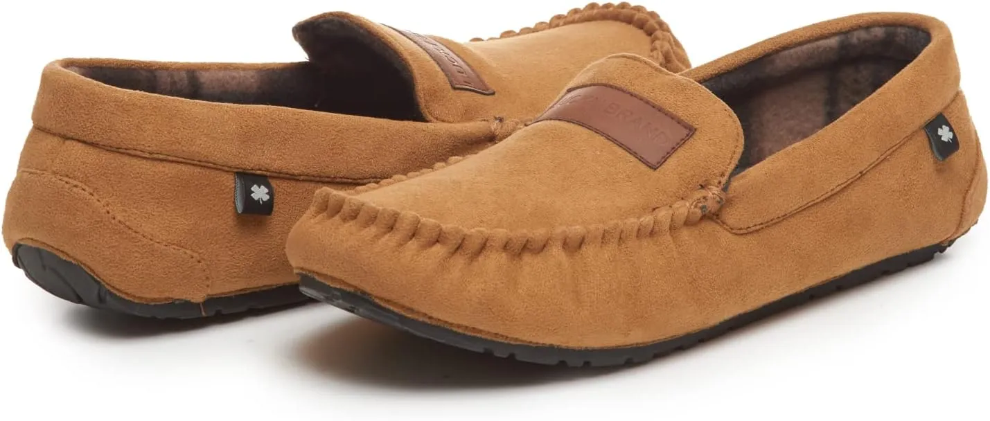 Lucky Brand Mens Micro-Suede Moccasin Loafer Slippers