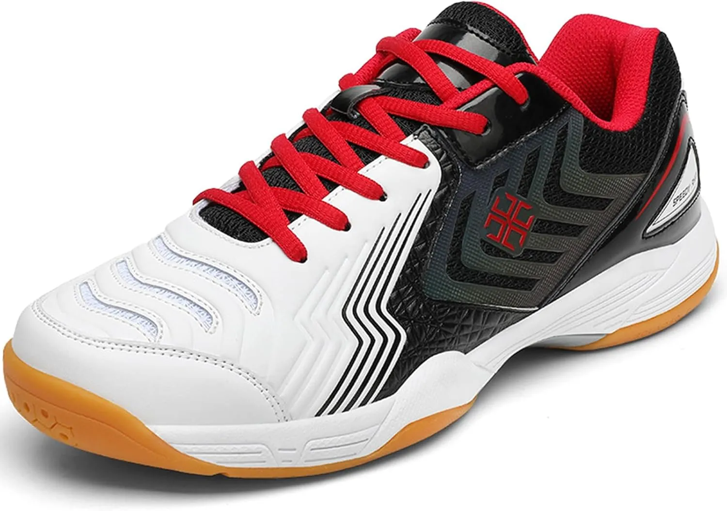 Men's Badminton Shoes Anti-Slip Comfort Indoor Court Trainers Racketball Squash Volleyball Sneakers for Training Adults Pickleball