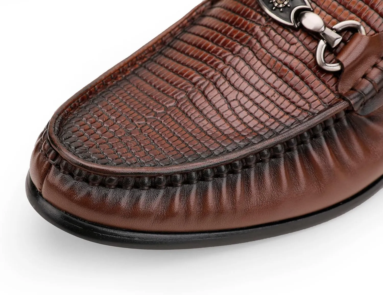 Mens Black Dress Shoes Featuring Hand Finishes, Classic Loafers Leather Slip-on Penny Party Wedding Shoes for Men