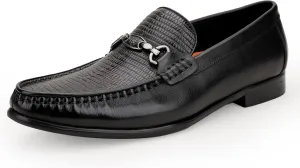 Mens Black Dress Shoes Featuring Hand Finishes, Classic Loafers Leather Slip-on Penny Party Wedding Shoes for Men