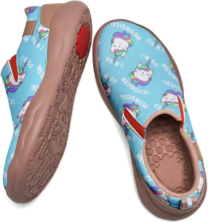 Men's Casual Shoes Art Painted Leather Slip Ons Loafers Lightweight Comfortable Walking Travel Sneaker